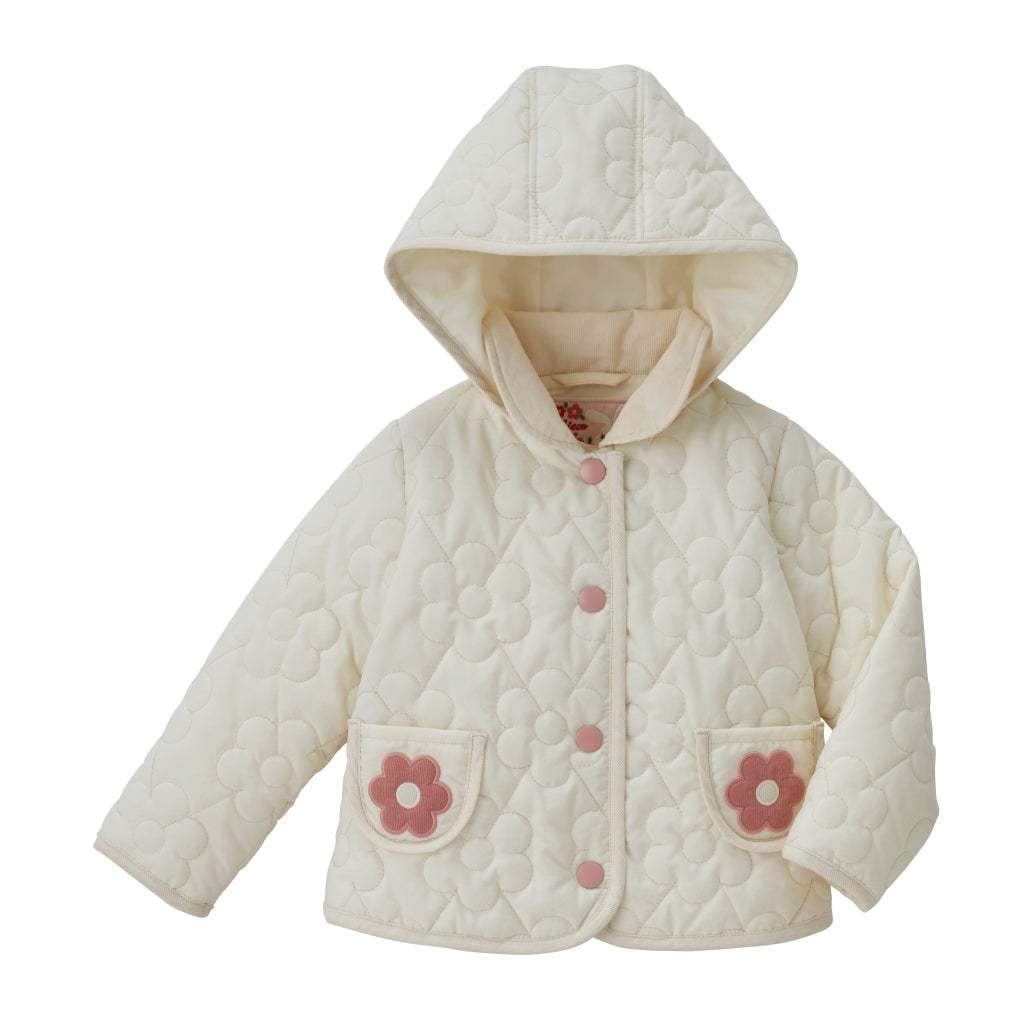 MANTEAU LEGER BLANC FLORAL CHIECO SAKU