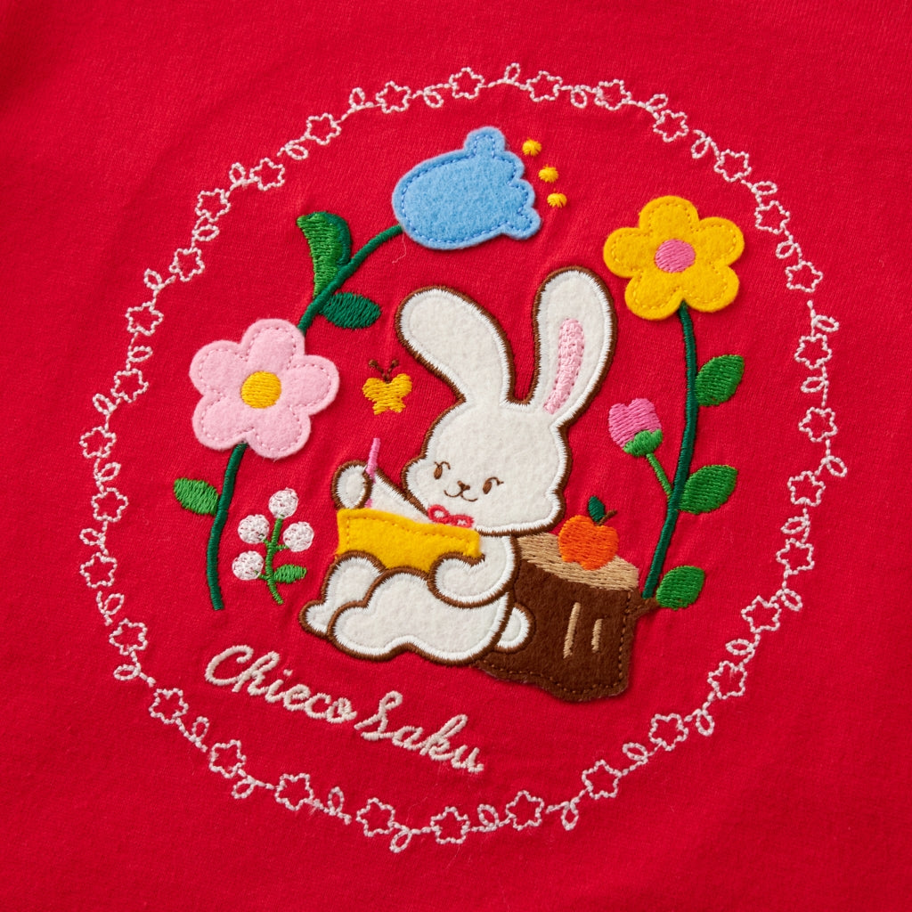 HAUT MANCHES LONGUES ROUGE VICHY CHIECO SAKU