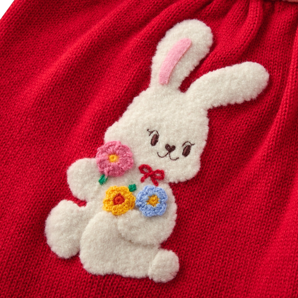 PULL ROUGE FLORAL CHIECO SAKU