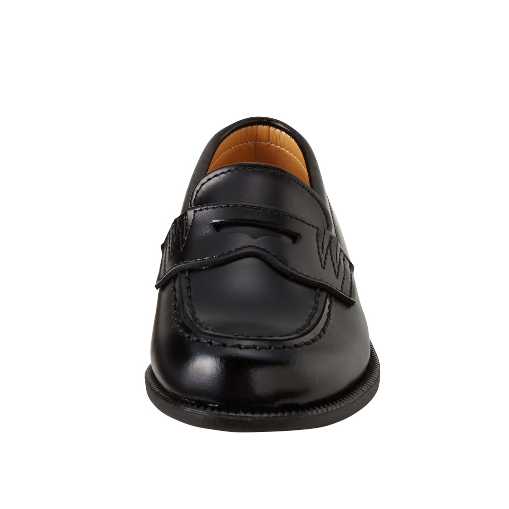 MOCASSINS NOIRS EN CUIR ENFANTS