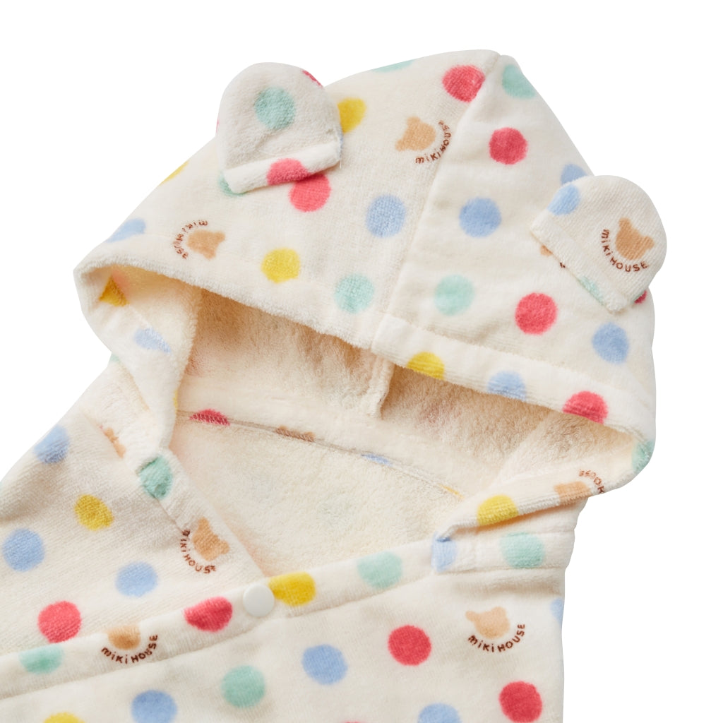 PONCHO DE BAIN À POIS