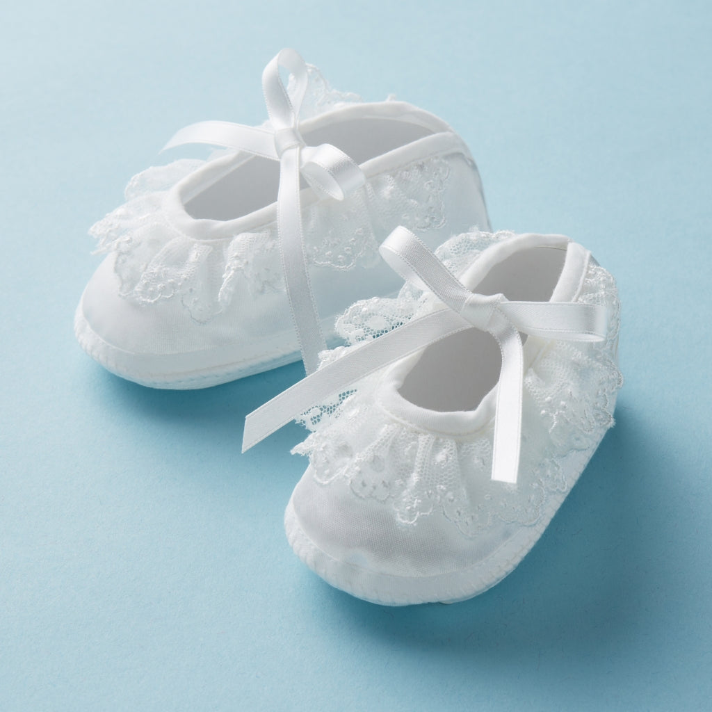 CHAUSSURES BLANCHES DENTELLES BEBE MIKI HOUSE