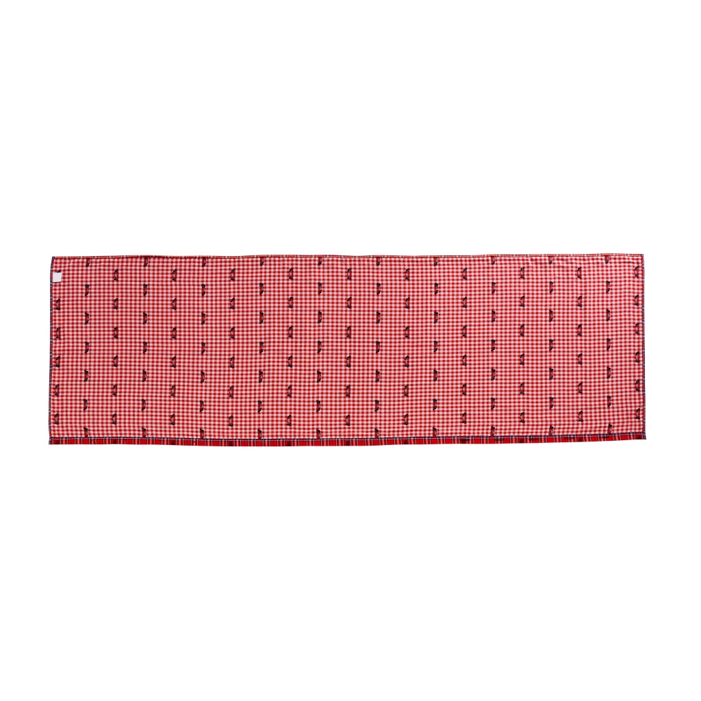 COUVERTURE MULTIFONCTION ROUGE À CARREAUX