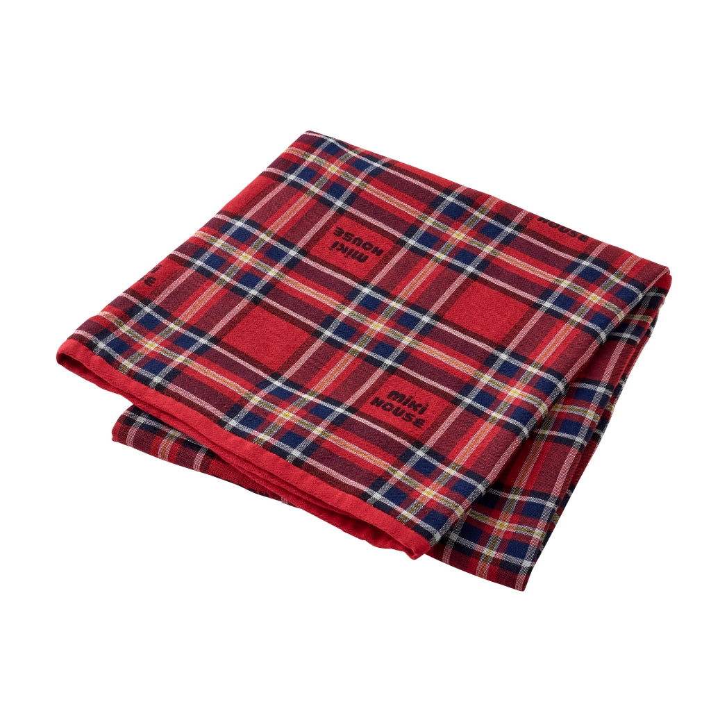 REVERSIBLE RED CHECKED BLANKET