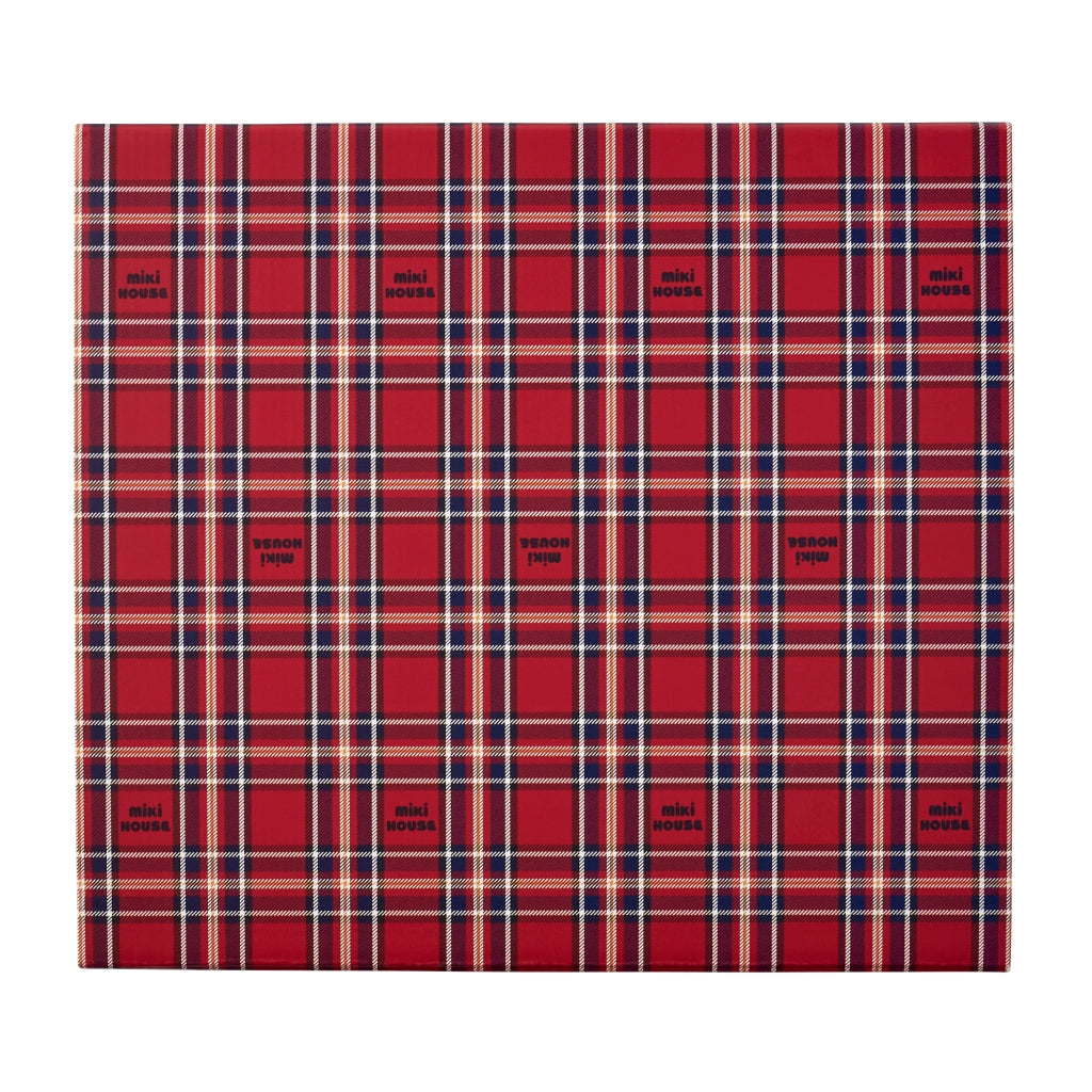 REVERSIBLE RED CHECKED BLANKET