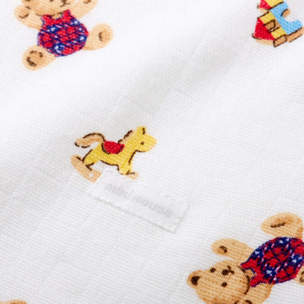 COUVERTURE BÉBÉ MOTIFS OURSONS