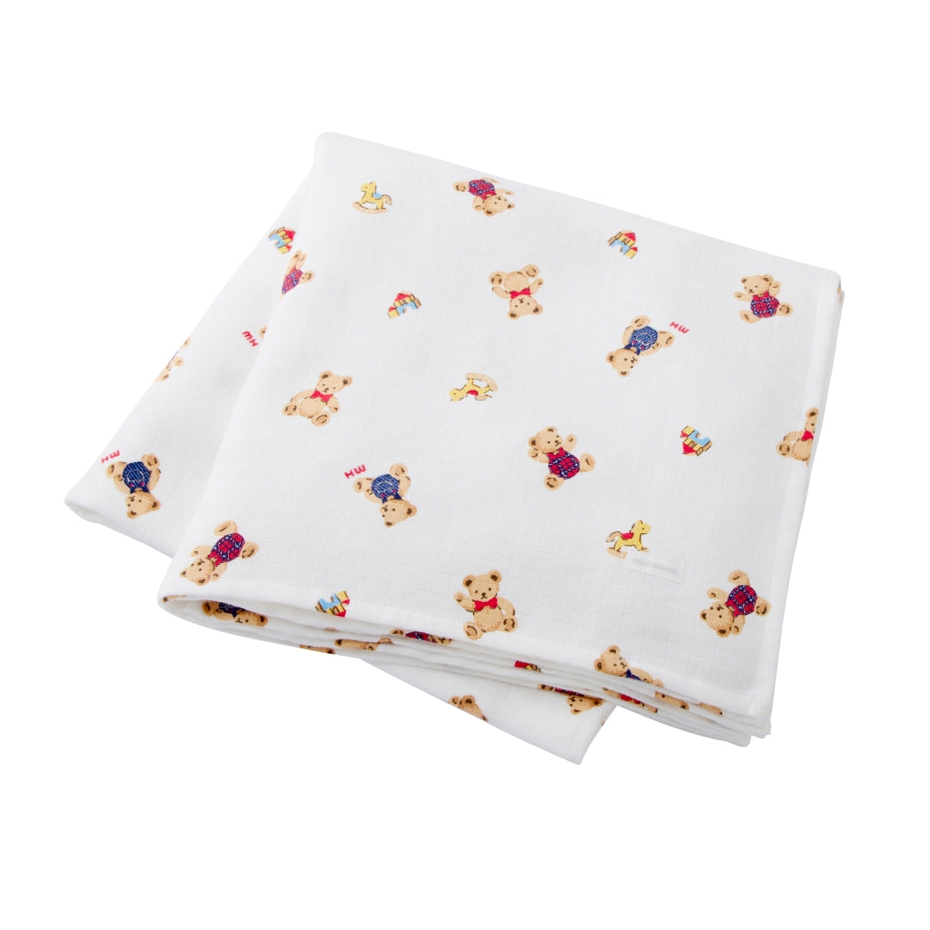 COUVERTURE BÉBÉ MOTIFS OURSONS