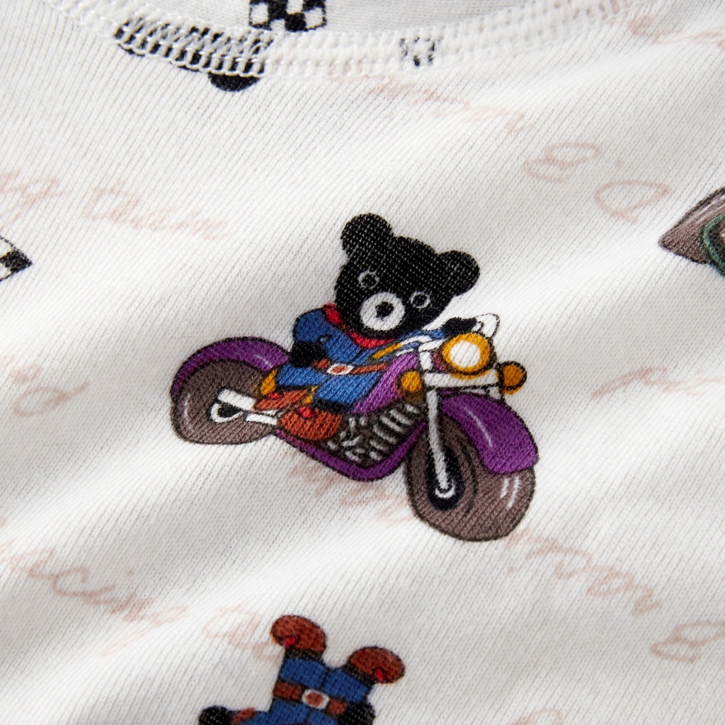 BOXER BLANC DOUBLE B MOTIFS CIRCUIT