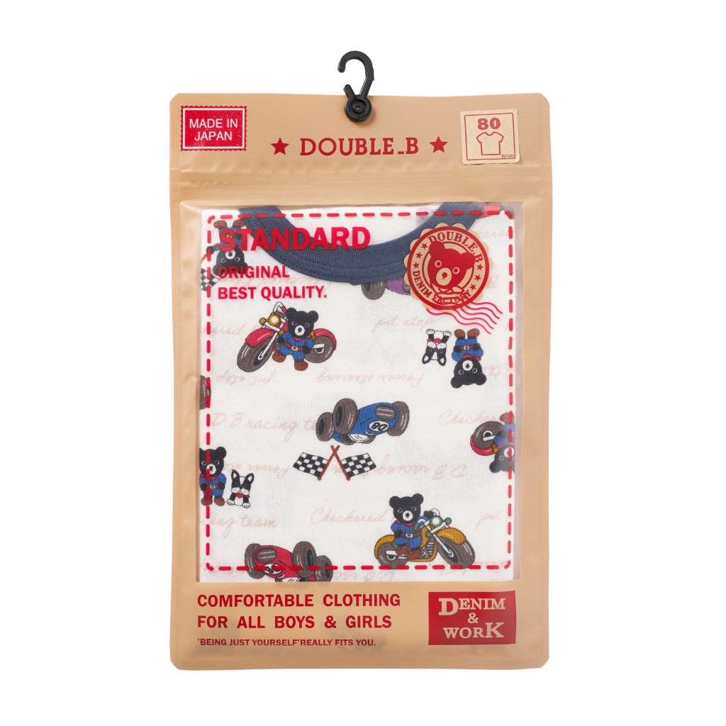 T-SHIRT BLANC MOTIFS DOUBLE B CIRCUIT