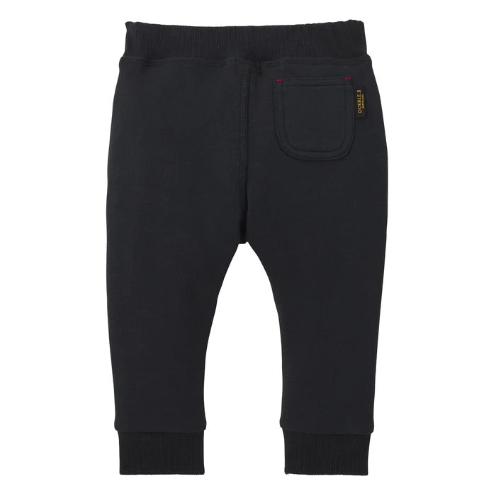 DOUBLE B BLACK JOGGING PANTS FOR BOYS MIKI HOUSE