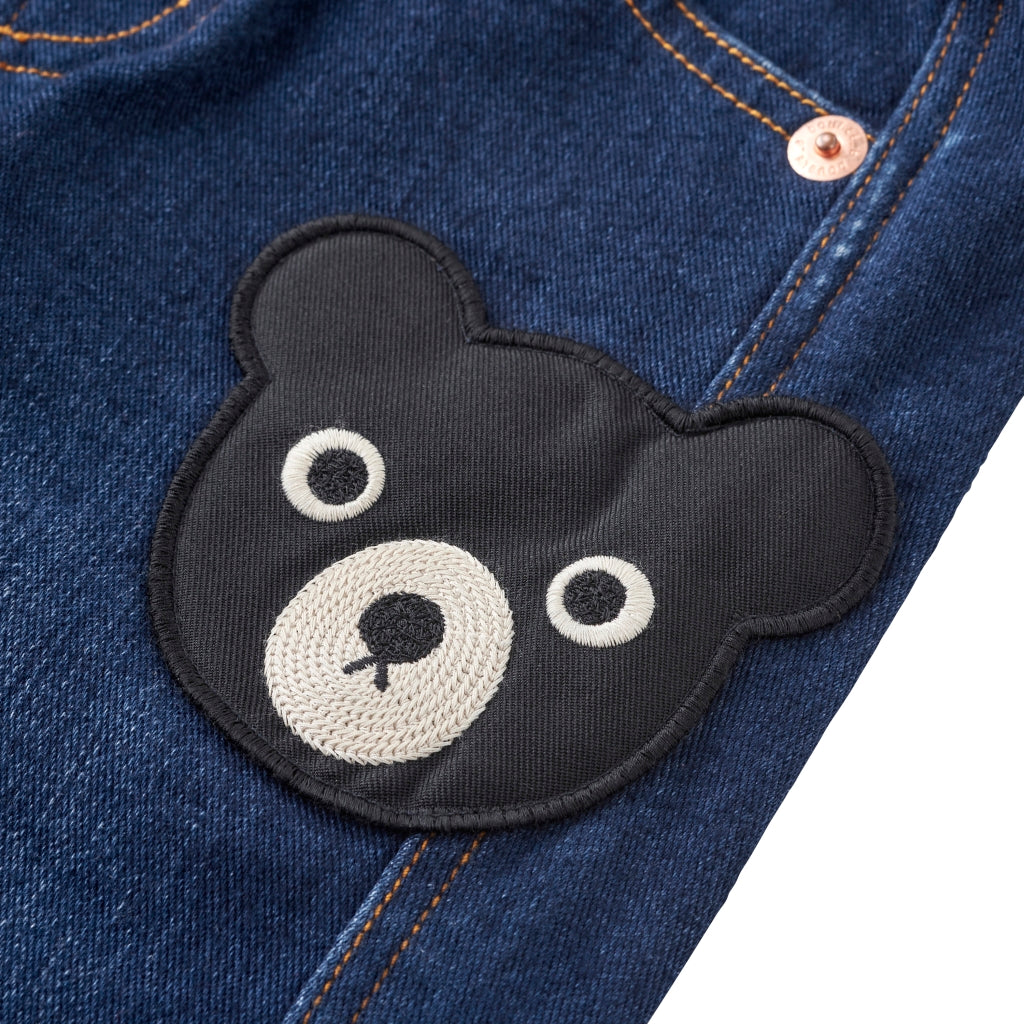 PANTALON COTON BLEU FONCÉ LOGO DOUBLE B