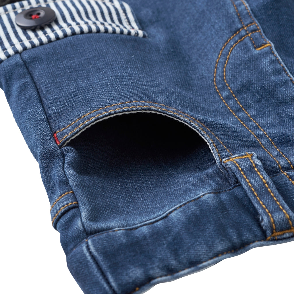 PANTALON  BLEU DENIM DOUBLE B
