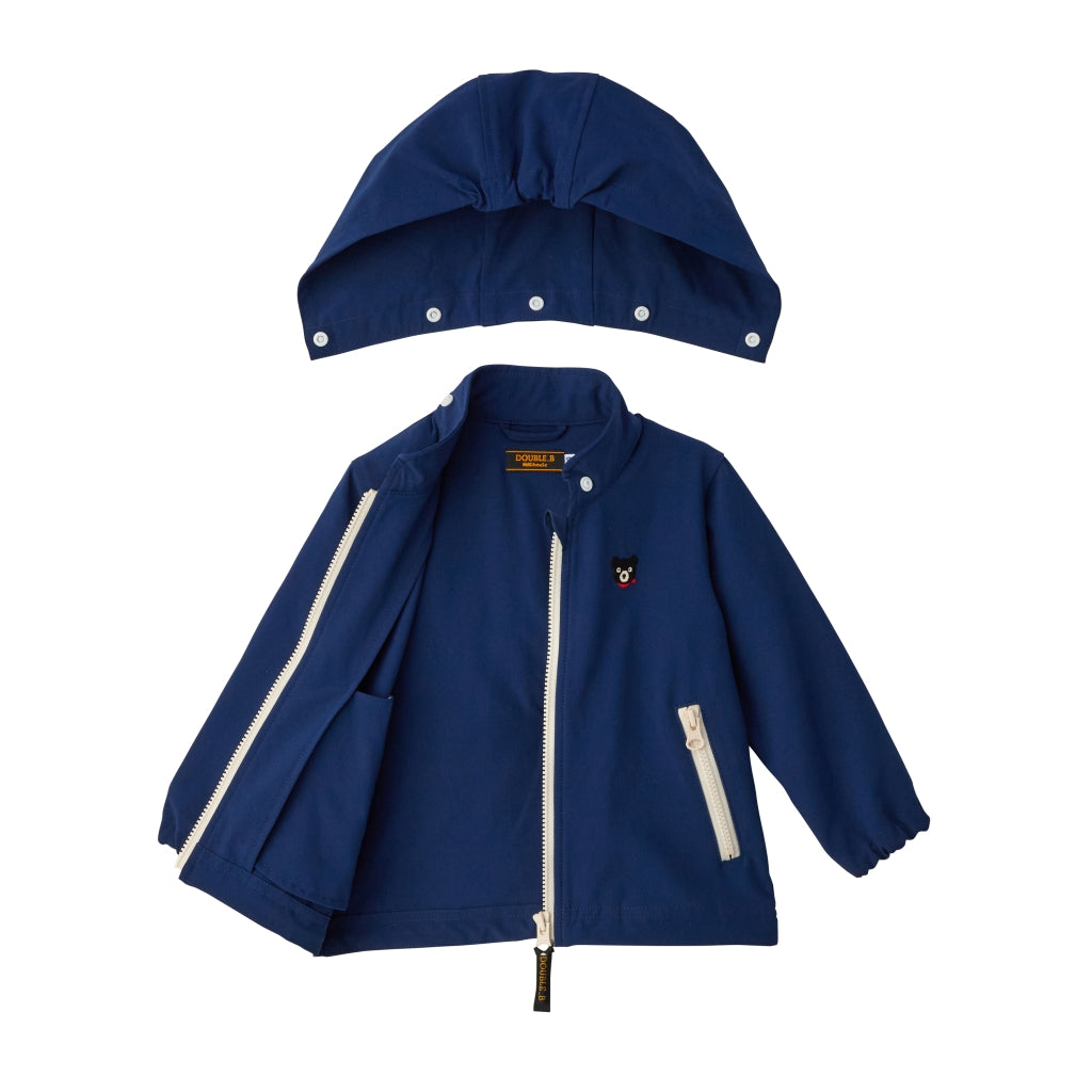 COUPE-VENT BLEU MARINE DOUBLE B