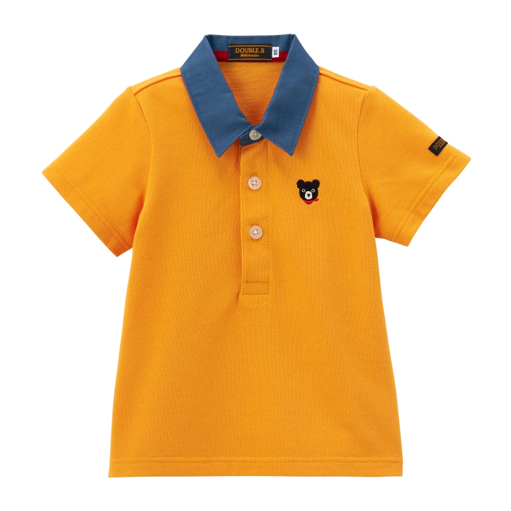 POLO JAUNE COTON DOUBLE B