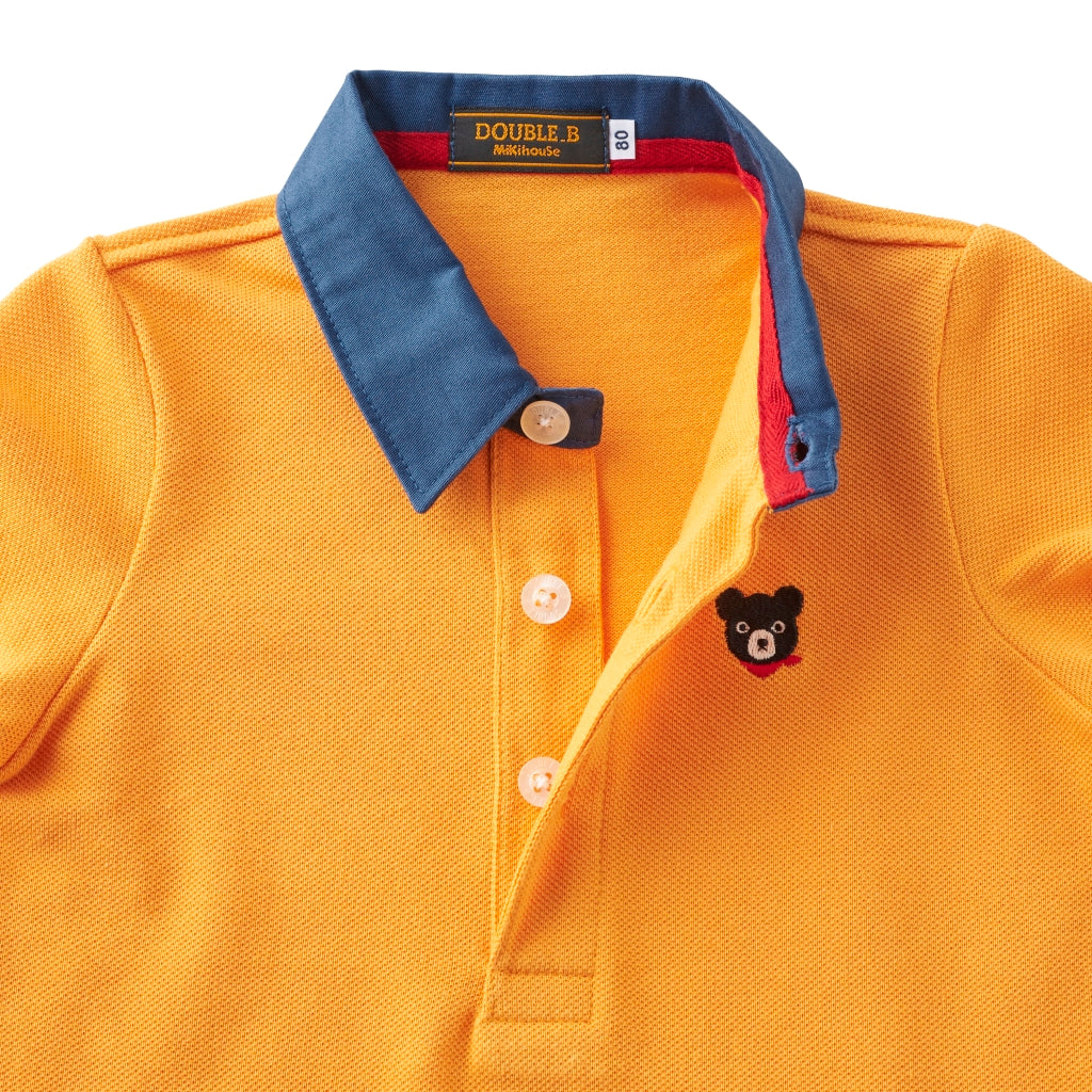 POLO JAUNE COTON DOUBLE B