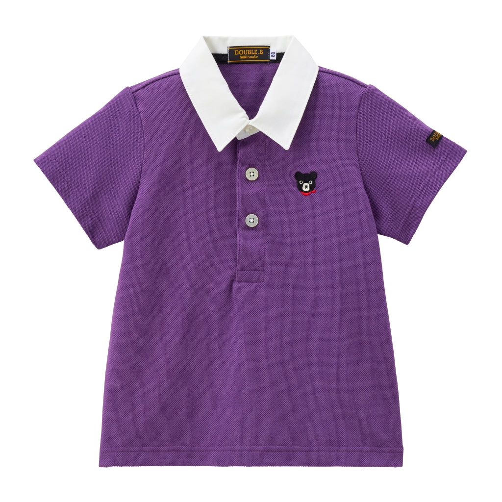 POLO VIOLET COTON DOUBLE B