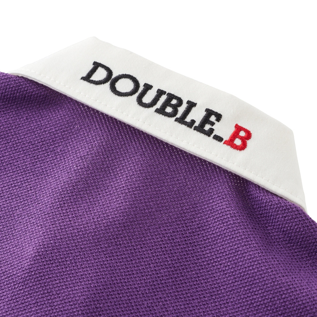 POLO VIOLET COTON DOUBLE B