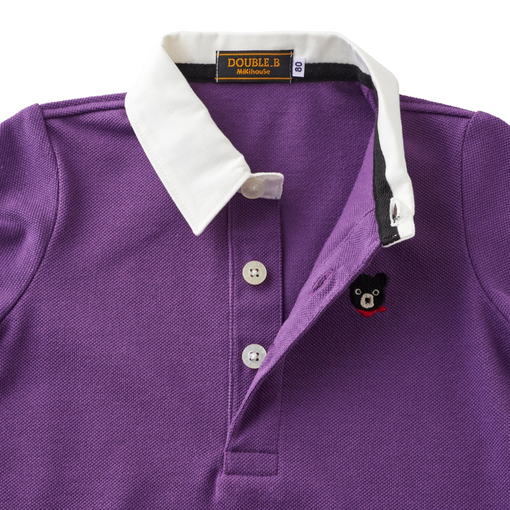 POLO VIOLET COTON DOUBLE B