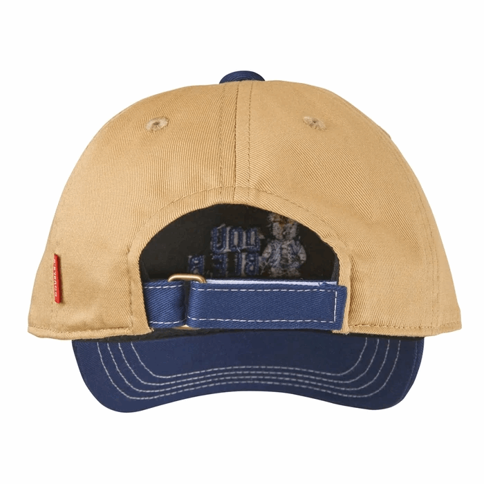 CASQUETTE DOUBLE B BEIGE & BLEUE