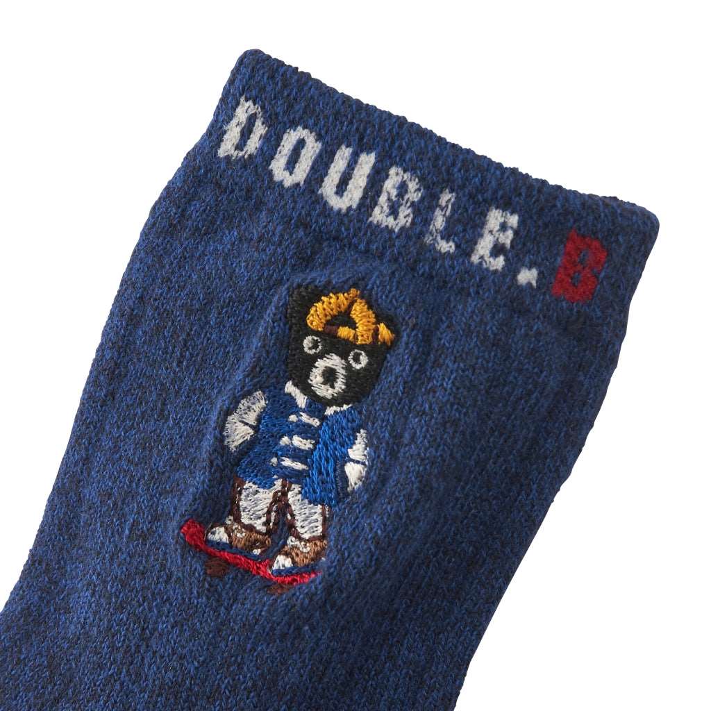 CHAUSSETTES BLEU MARINE DOUBLE B