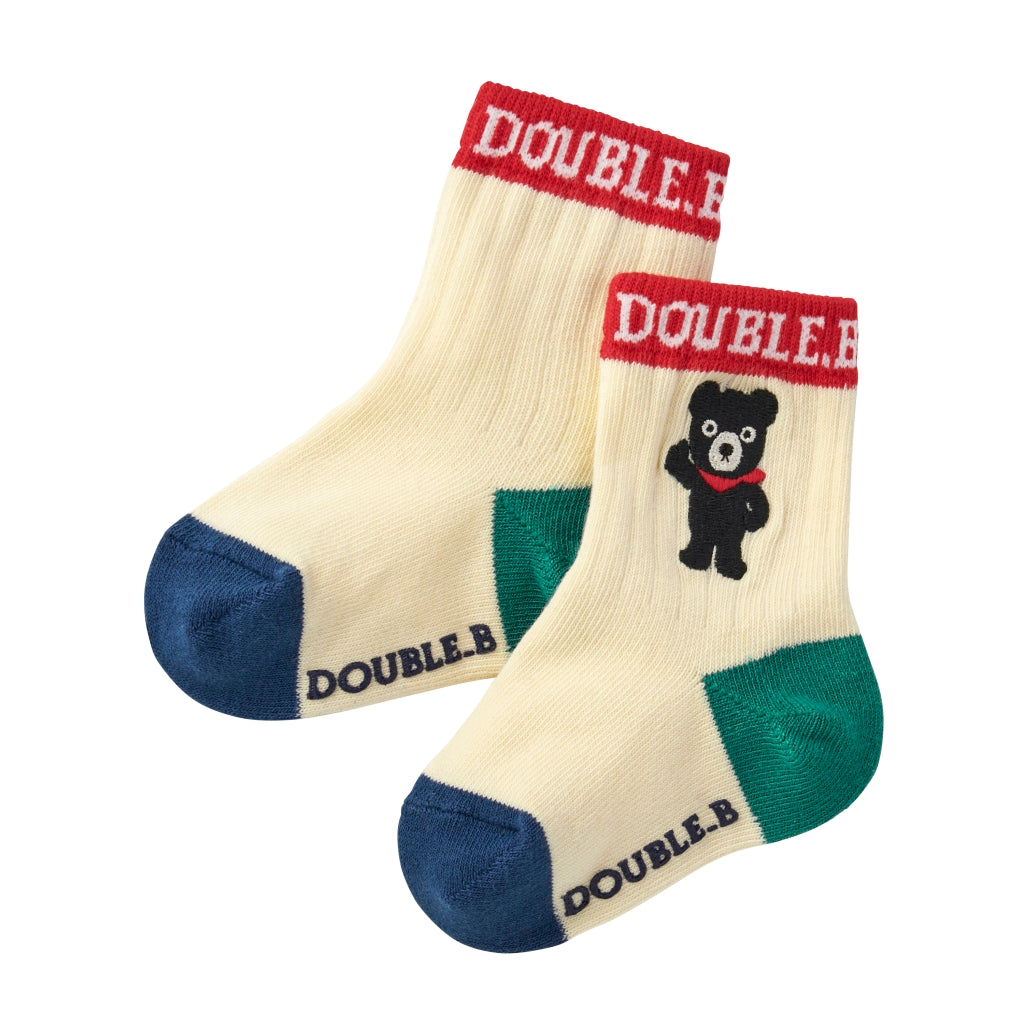 MIKI HOUSE DOUBLE MULTICOLOR SOCK