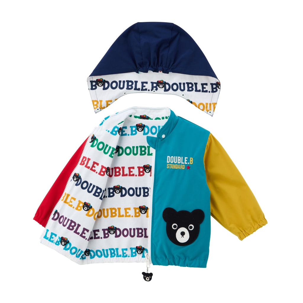 COUPE-VENT MULTICOLORE RÉVERSIBLE DOUBLE B