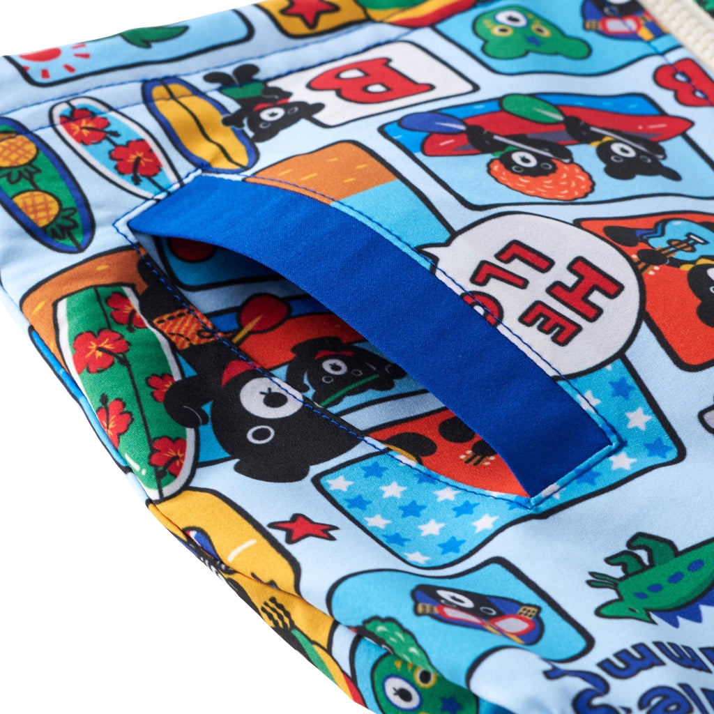 COUPE-VENT DOUBLE B BLEU CARTOONS