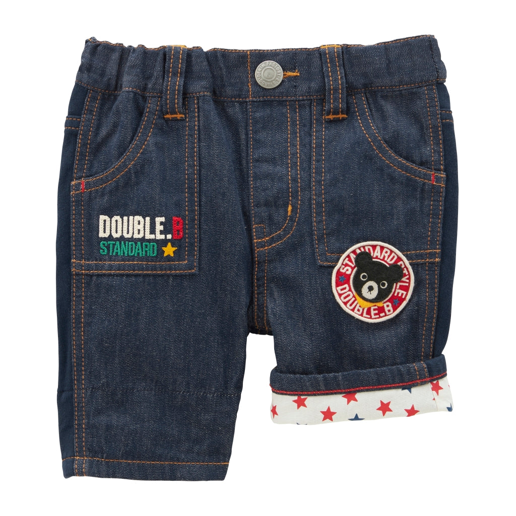 SHORT BLEU MARINE DOUBLE B