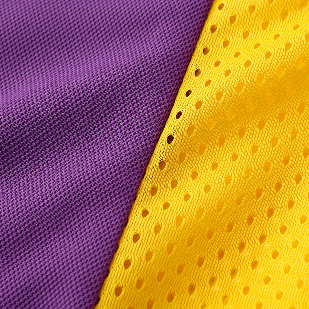 ENSEMBLE JAUNE ET VIOLET BASKET DOUBLE B
