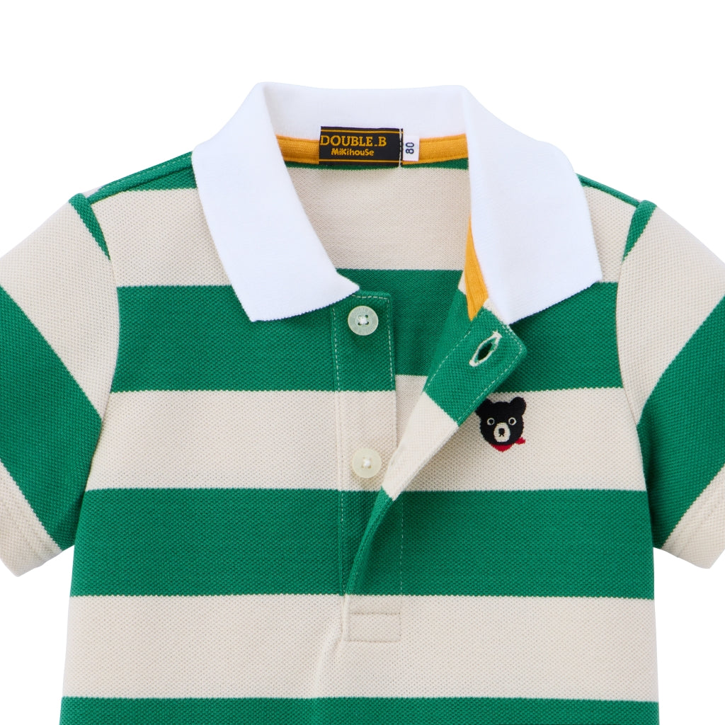 POLO RAYURES VERTES DOUBLE B