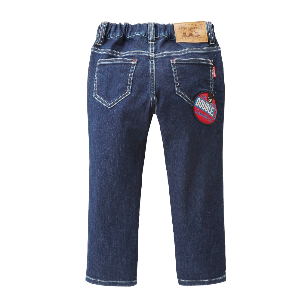 MIKI HOUSE DOUBLE B PATCH BLUE JEANS