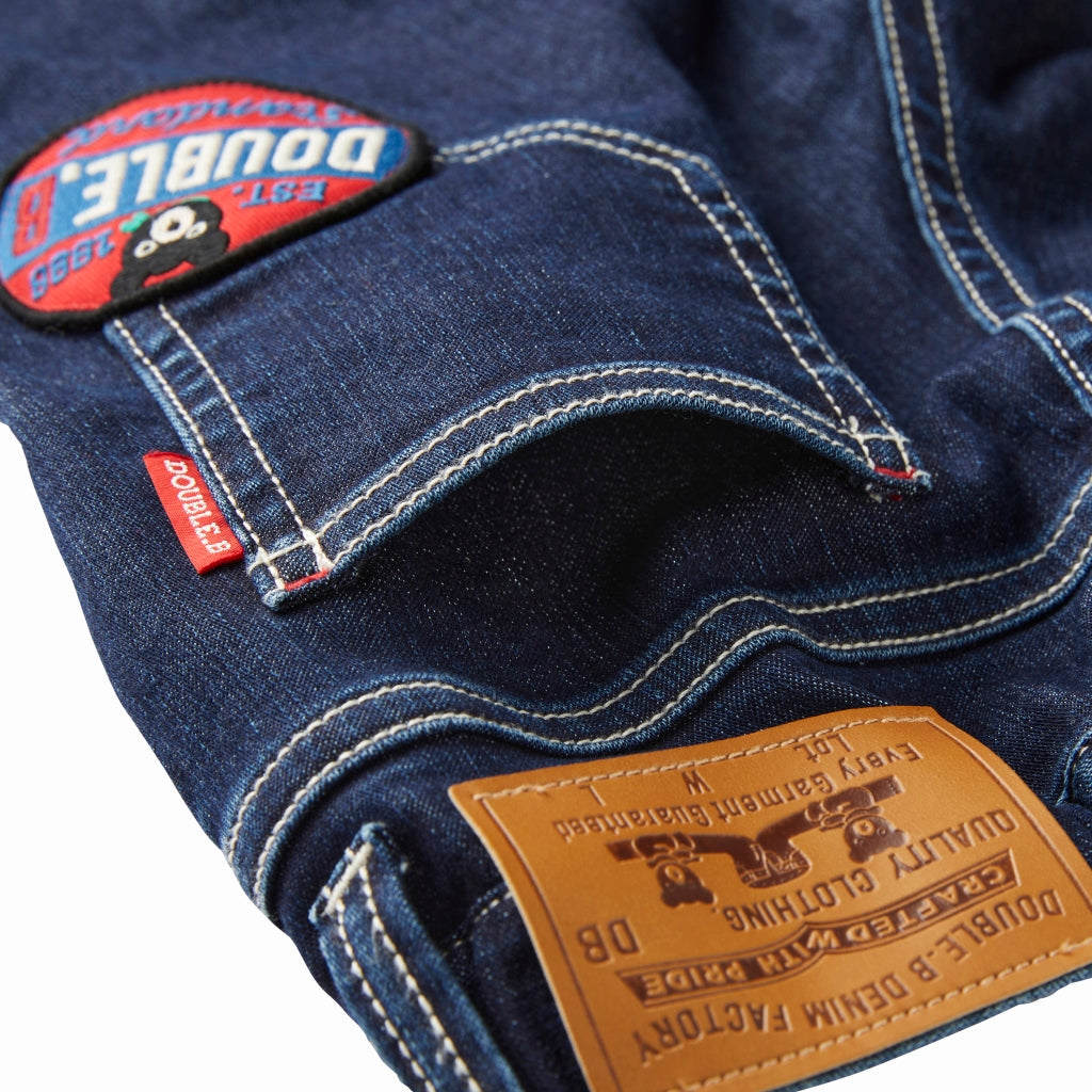 JEAN BLEU PATCH DOUBLE B