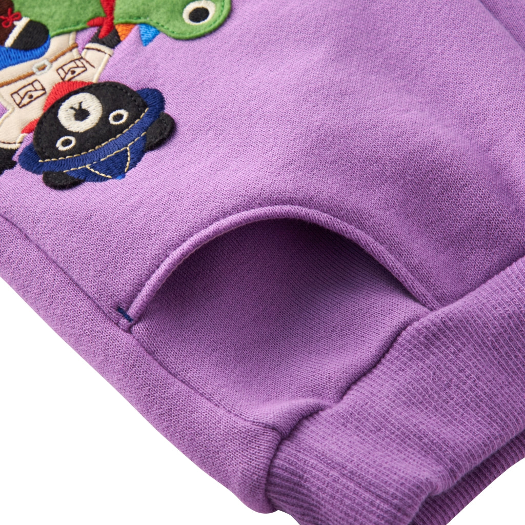 PANTALON JOGGING VIOLET DOUBLE B DINOSAURES