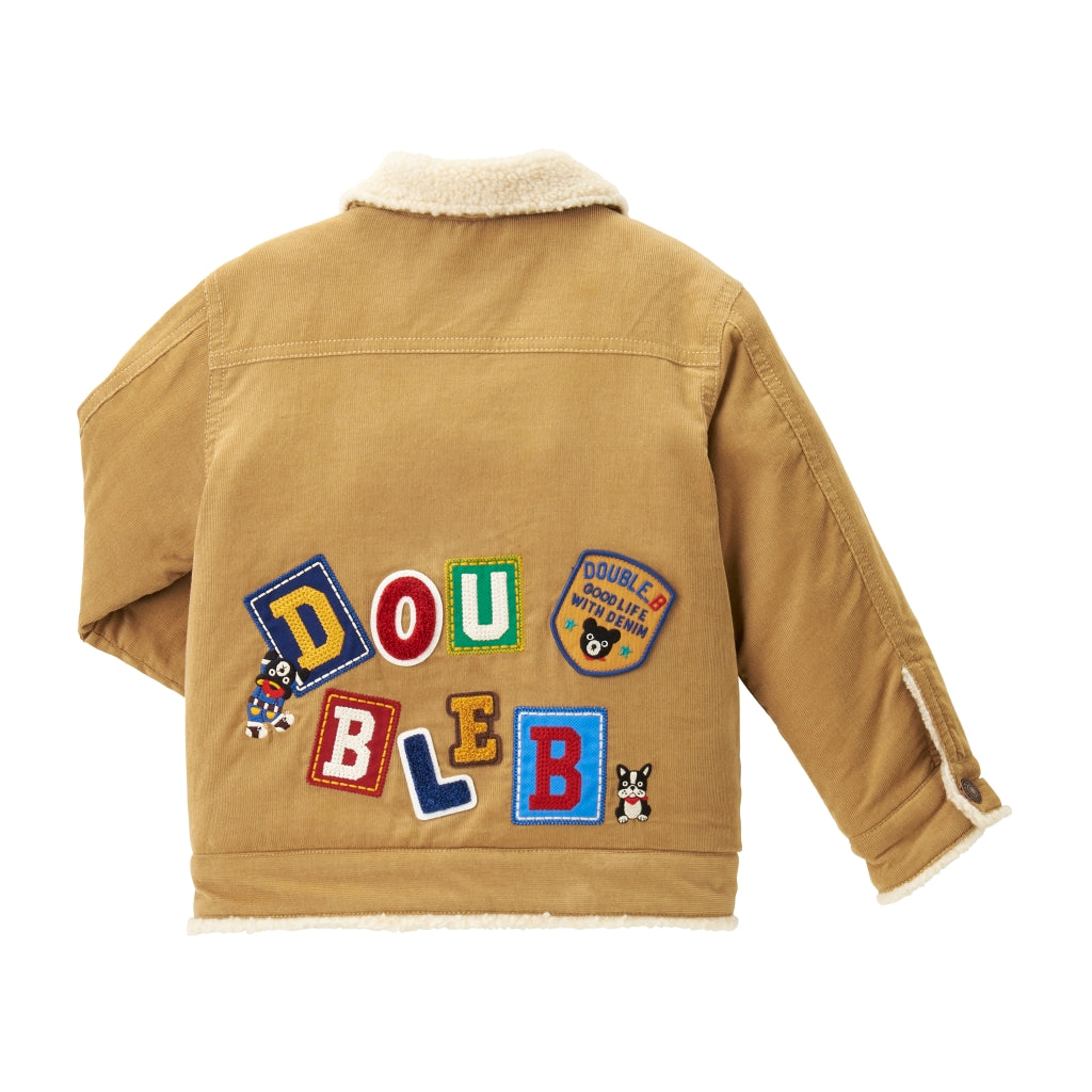 VESTE EN COTON PATCH DOUBLE B MIKI HOUSE