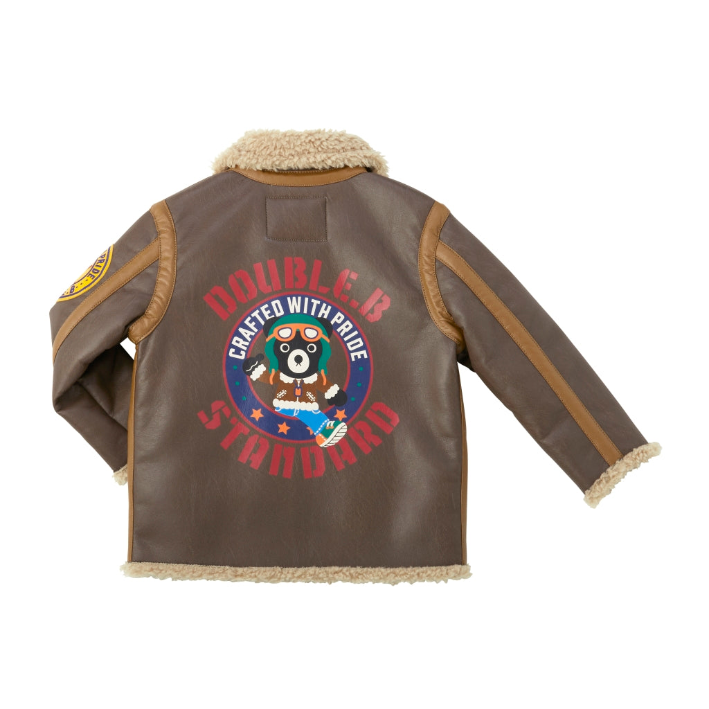 VESTE EN CUIR SYNTHÉTIQUE DOUBLE B