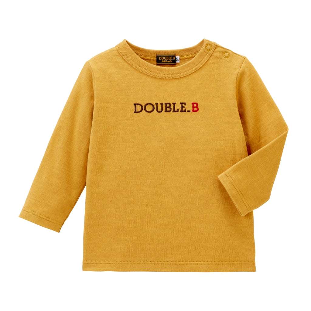 CLASSIC MUSTARD DOUBLE B SWEATER FOR GUYS MIKI HOUSE 