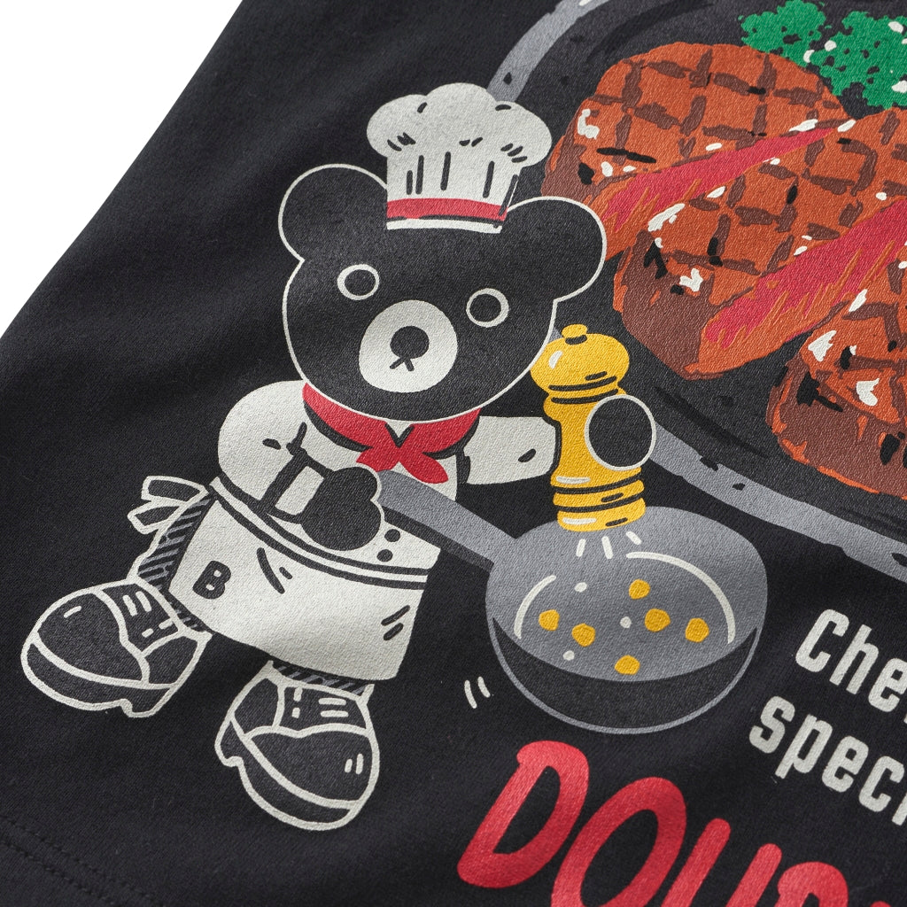 T-SHIRT MANCHES LONGUES NOIR STEAK HOUSE DOUBLE B