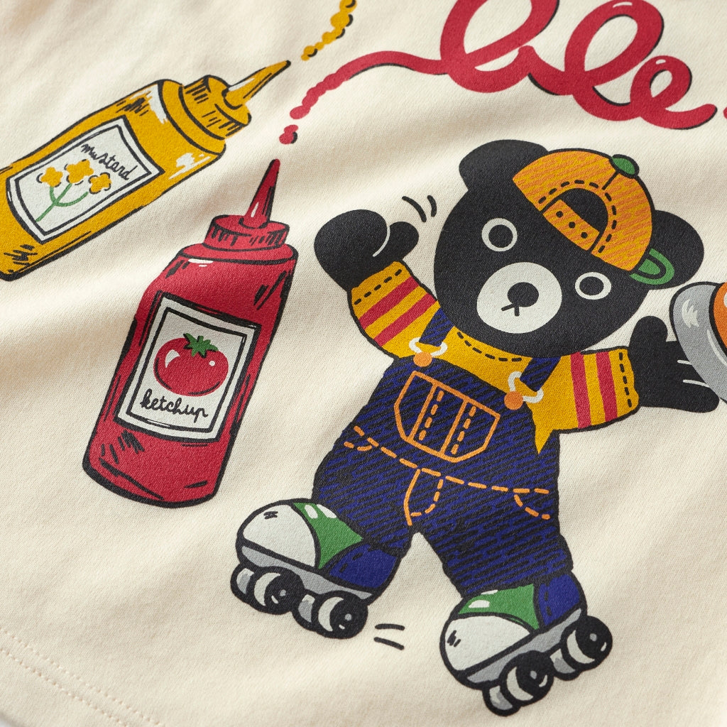 T-SHIRT MANCHES LONGUES MULTICOLORE HOTDOG DOUBLE B