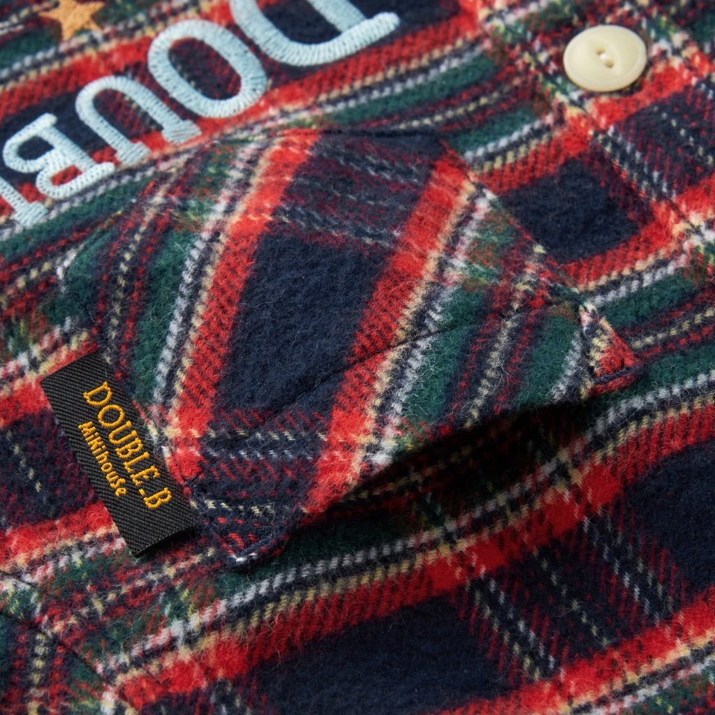 CHEMISE À CARREAUX DOUBLE B