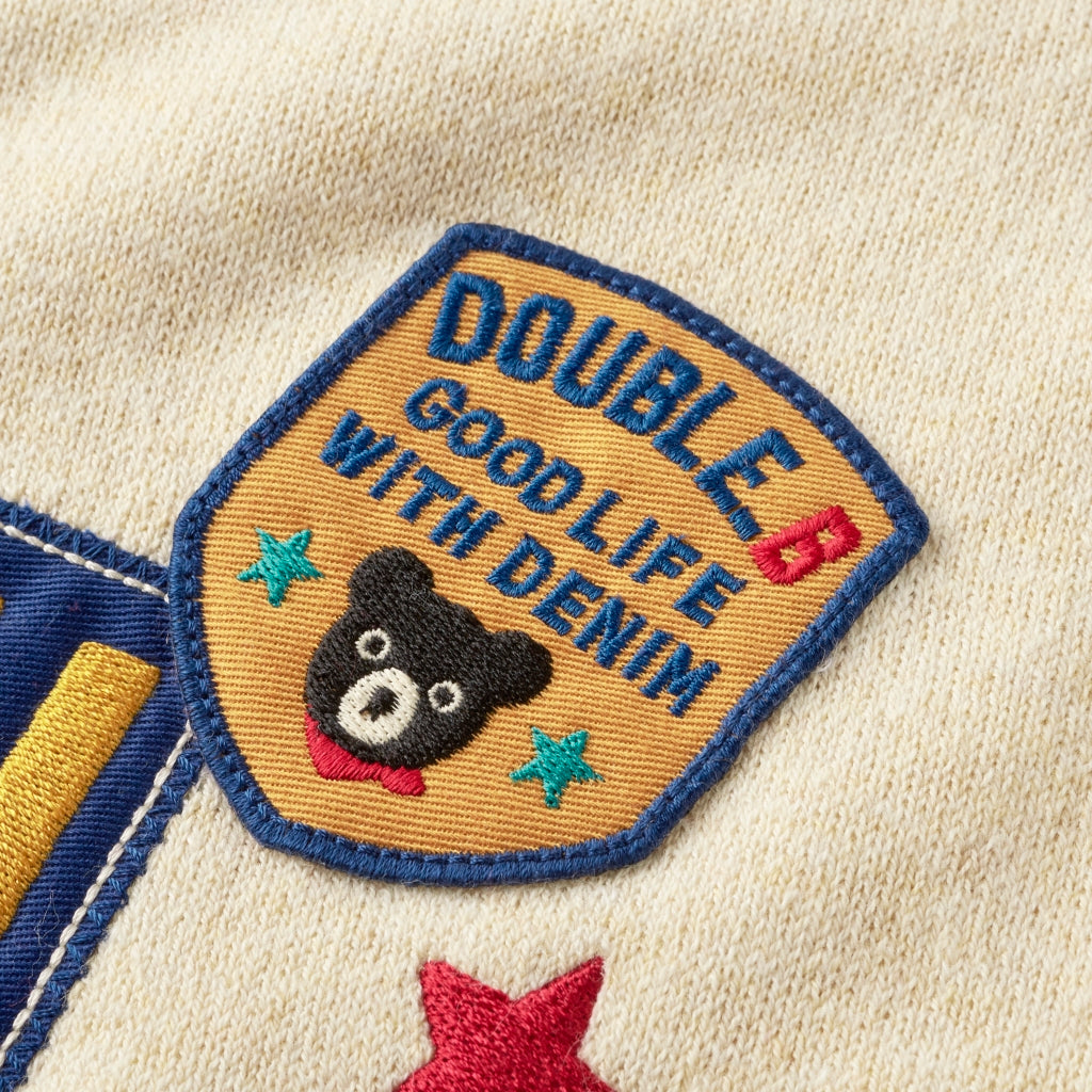 SWEAT SHIRT COTON BLANC DOUBLE B