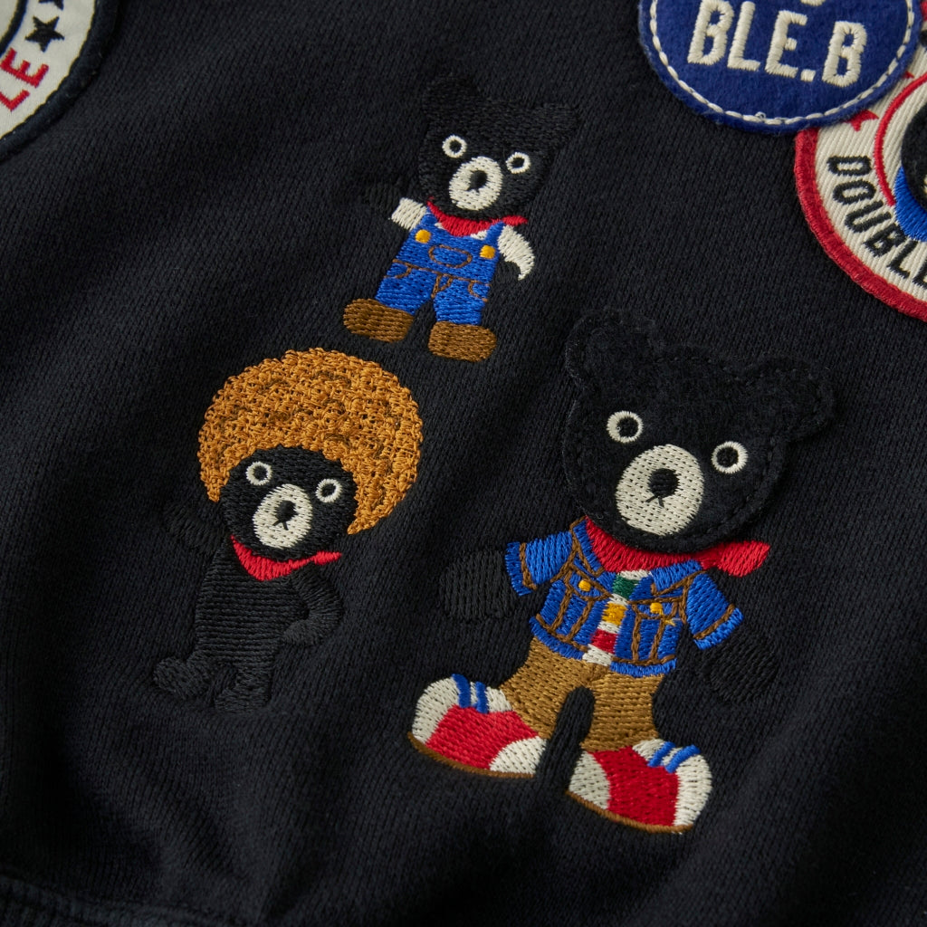 SWEAT SHIRT NOIR DOUBLE B BRODERIES