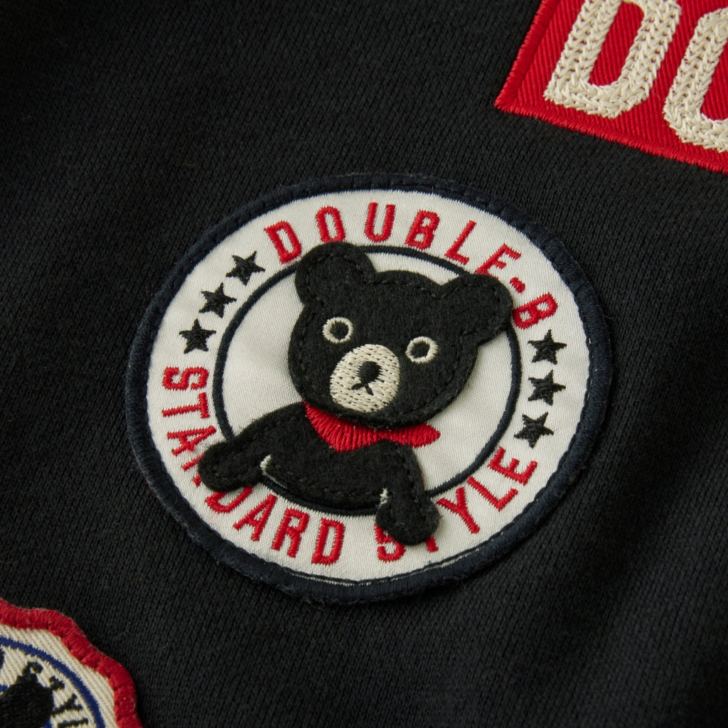 SWEAT SHIRT NOIR DOUBLE B BRODERIES