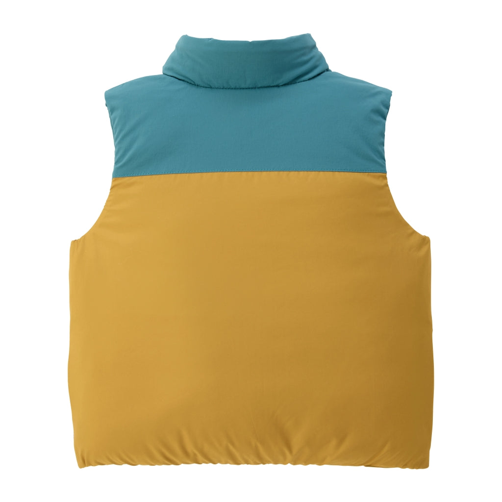 DOUDOUNE DOUBLE B BLEUE SANS MANCHES RÉVERSIBLE