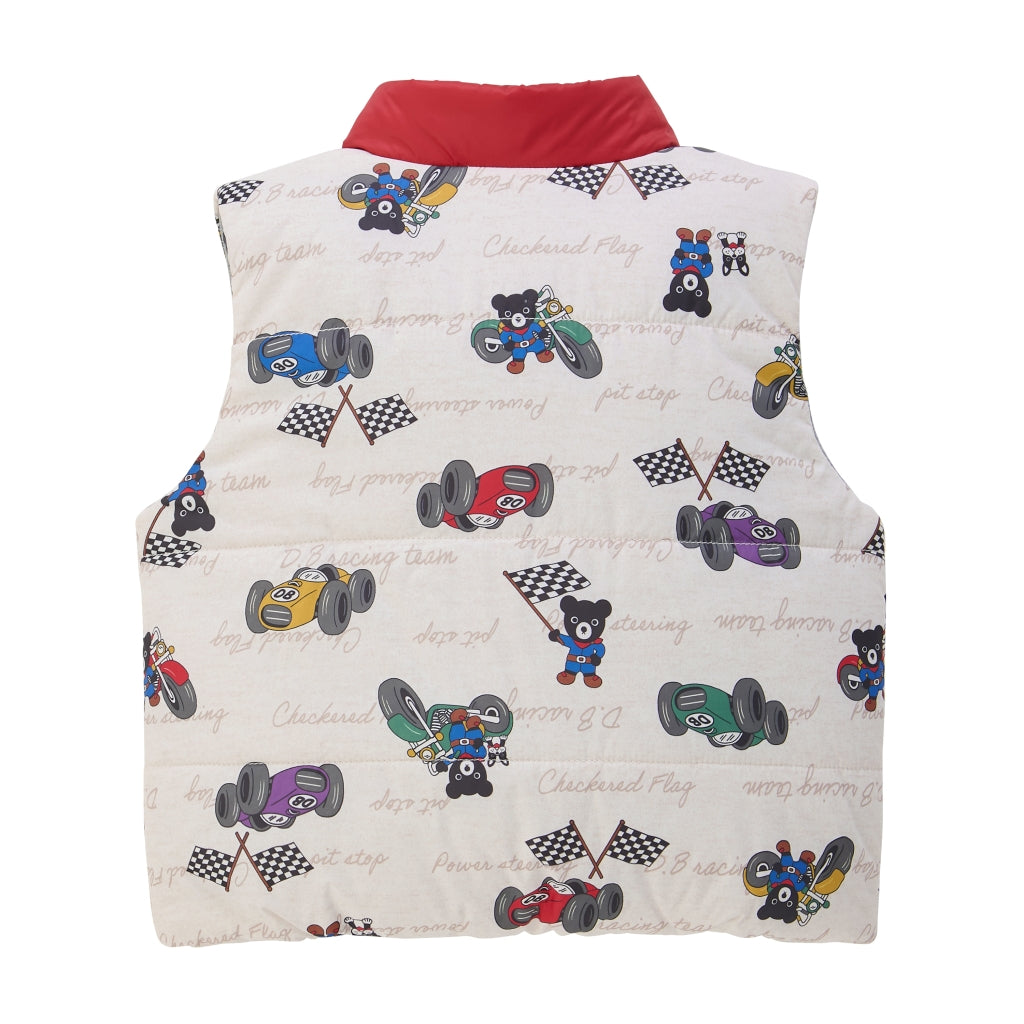 DOUDOUNE BLANCHE SANS MANCHES CIRCUIT DOUBLE B