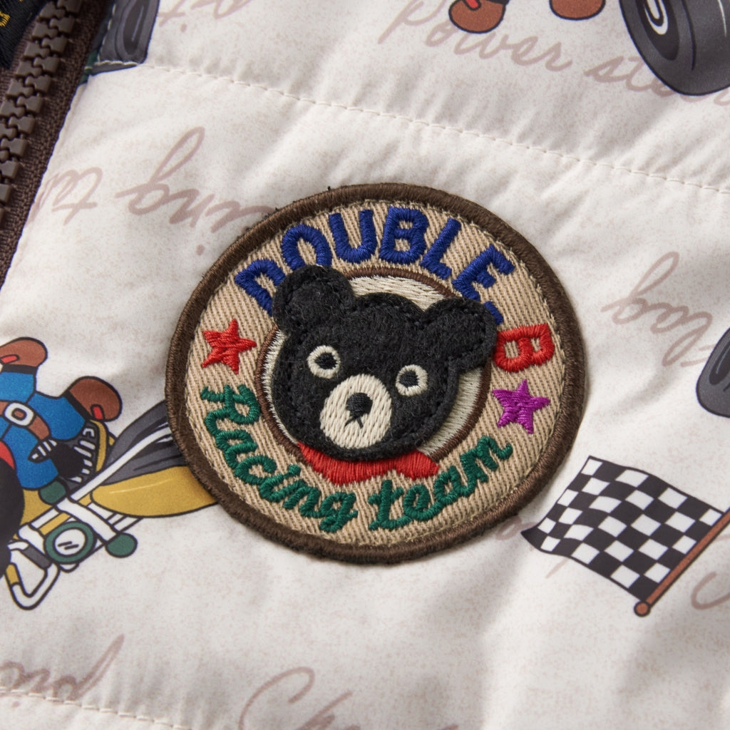 DOUDOUNE BLANCHE SANS MANCHES CIRCUIT DOUBLE B