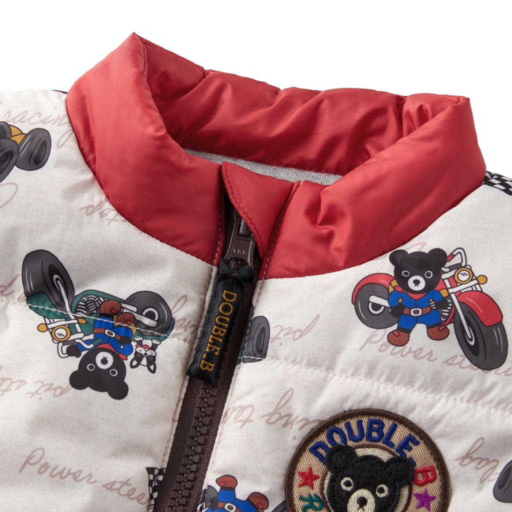 DOUDOUNE BLANCHE SANS MANCHES CIRCUIT DOUBLE B