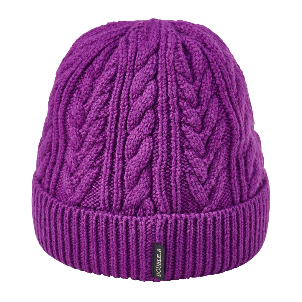 BONNET VIOLET DOUBLE B