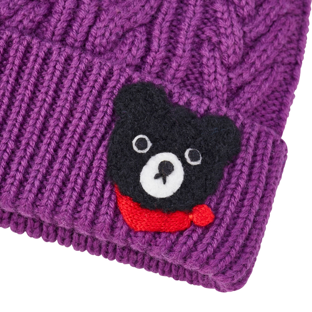 BONNET VIOLET DOUBLE B