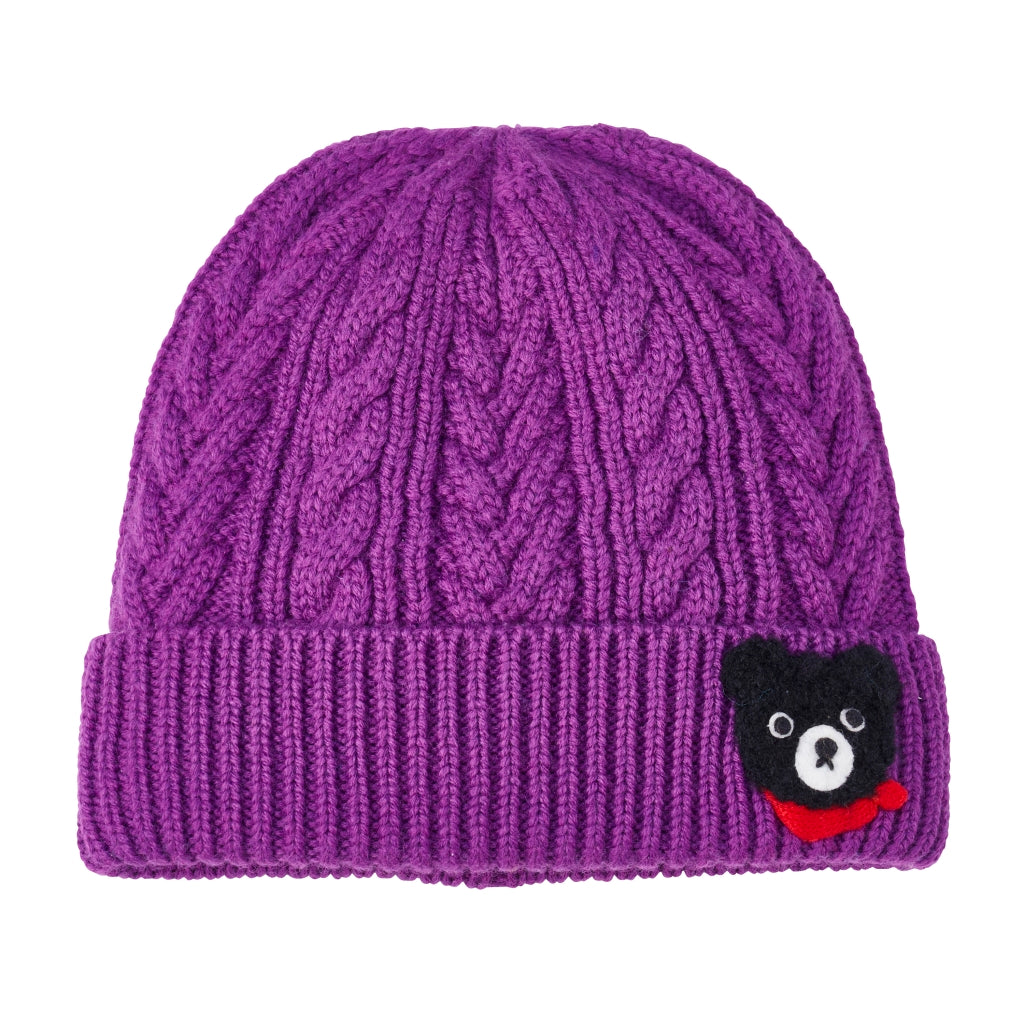 BONNET VIOLET DOUBLE B
