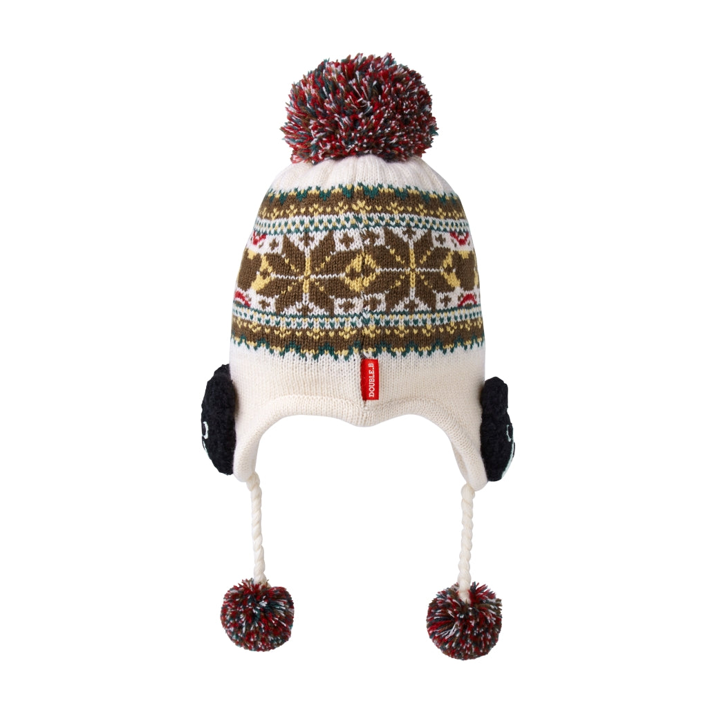 BONNET CREME LAINE DOUBLE B